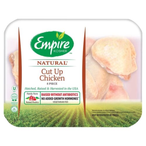 Empire Kosher Cut Up Chicken, 8 count