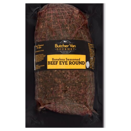 Butcher Van Gourmet Boneless Seasoned Beef Eye Round