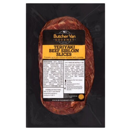 Butcher Van Gourmet Teriyaki Beef Sirloin Slices