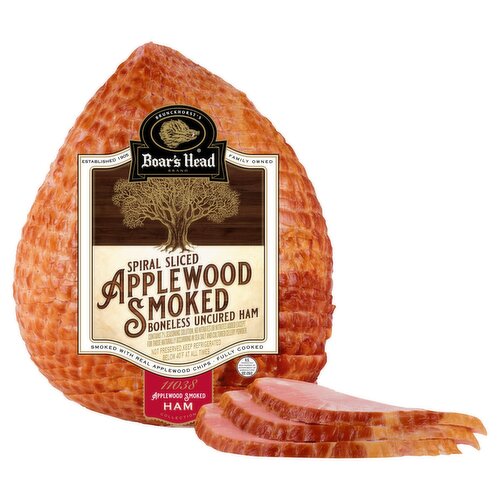 Boar's Head Spiral Sliced Applewood Smoked Boneless Uncured Ham
