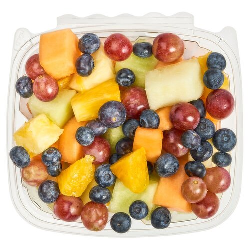 Large Mixed Fruit Chunks (Cantaloupe, Honeydew, Pineapple, Seedless Grapes, and Blueberries), 30 oz