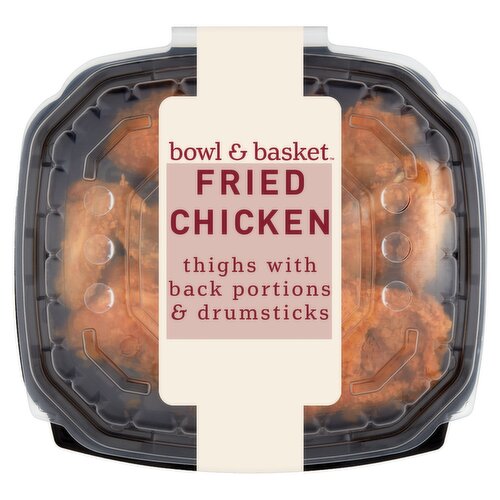 Bowl & Basket Thighs with Back Portions & Drumsticks Fried Chicken