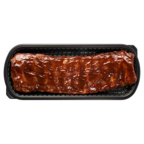 Store Prepared Smoked St. Louis BBQ Ribs, Full Rack - Sold Cold, 24 oz