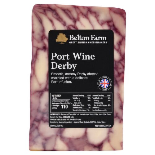 Belton Farm Port Wine Derby Cheese