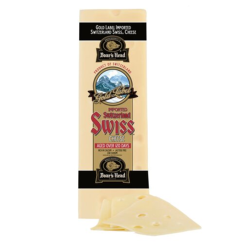 Boar's Head Gold Label Imported Switzerland Swiss Cheese