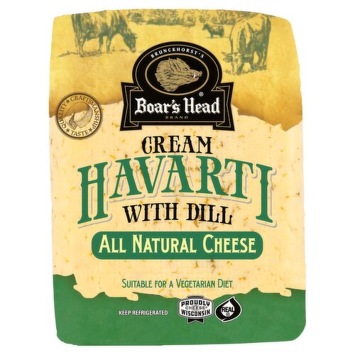 Boar's Head Cream Havarti with Dill All Natural Cheese