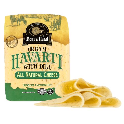 Boar's Head Cream Havarti with Dill All Natural Cheese