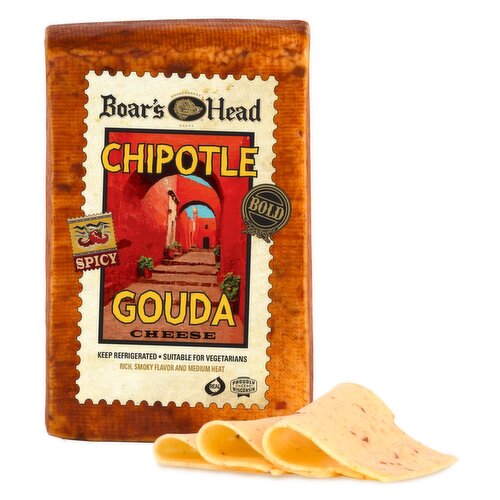 Boar's Head Chipotle Bold Spicy Gouda Cheese