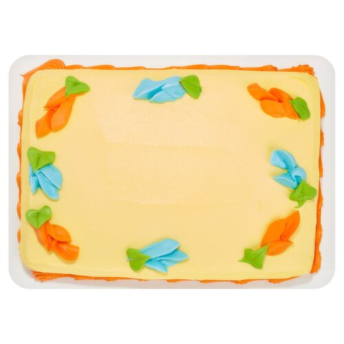 ¼ Sheet Gold Rose Boarder Cake
