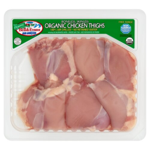 Bell & Evans Organic Boneless, Skinless Chicken Thighs