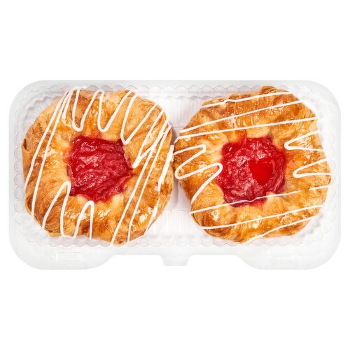 Raspberry Crown Danish, 2 Pack