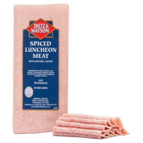 Dietz & Watson Spiced Luncheon Meat