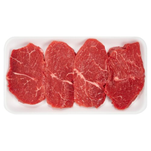 Kosher Beef Chuck Mock Tender Steaks, Boneless, Average Weight 1 lb Pack