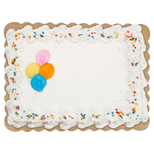 ¼ Sheet Occasion Funfetti Cake with Funfetti Bettercreme