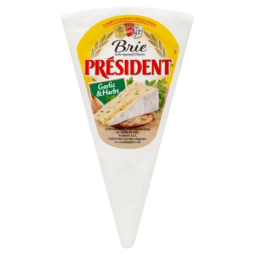 President Brie Cheese with Garlic & Herbs