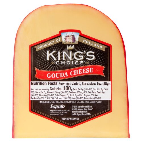 King's Choice Red Wax Holland Gouda