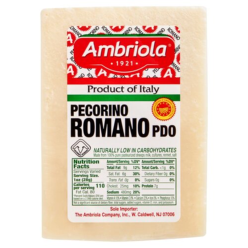 Ambriola Pecorino Romano Piccante Cheese