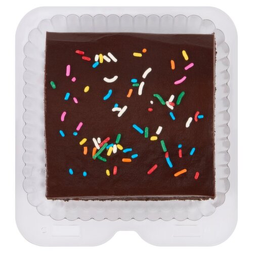 1 Pack Chocolate Cake Square with Fudge Icing