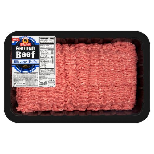 Prepacked 85% Lean Ground Beef, Family Pack, 3 pound