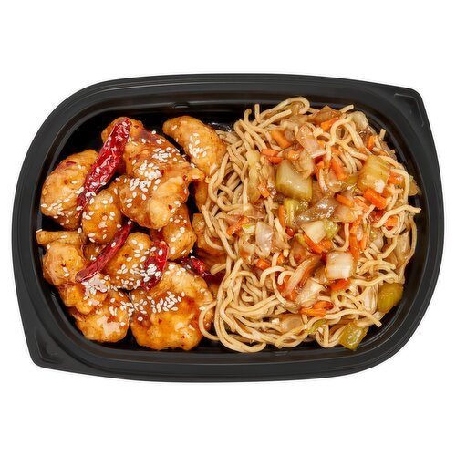 General Tso's Chicken & Vegetable Lo Mein - Sold Cold