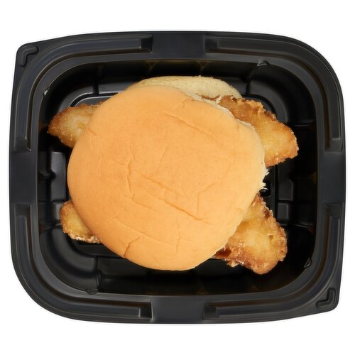 Store Prepared Beer Battered Pollock Sandwich - Sold Hot, 5 oz