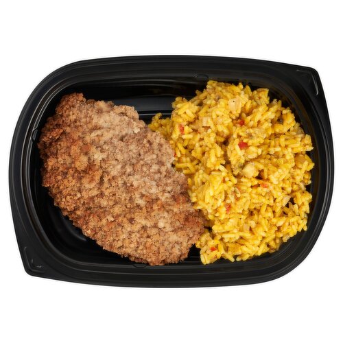 Breaded Chicken Cutlet & Spanish Rice - Sold Cold