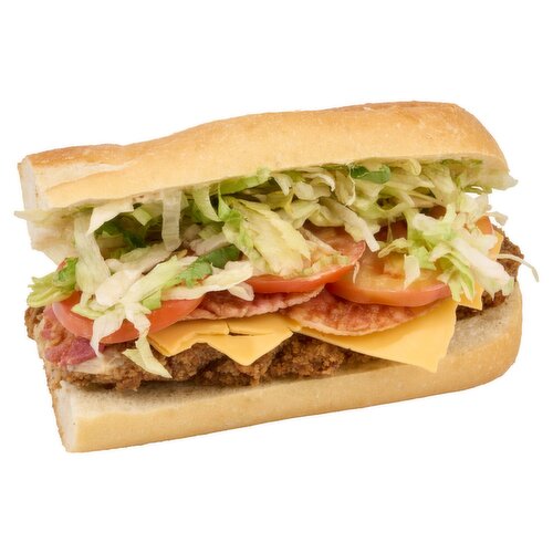 Store Prepared Crispy Chicken Club, Half Sub - Sold Cold, 13.5 oz