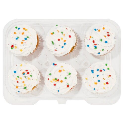 6 Pack Confetti Cupcakes with Funfetti Bettercreme