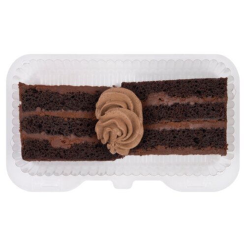 2 Pack Wedge Cut Chocolate Cake