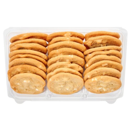 24 Pack Gourmet White Macadamia Nut Cookies