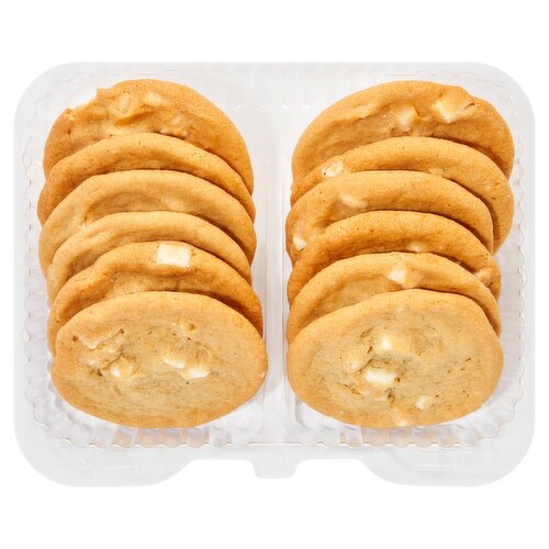 12 Pack Gourmet White Macadamia Nut Cookies