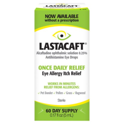 Lastacaft Once Daily Allergy Itch Relief Eye Drops, 0.17 fl oz