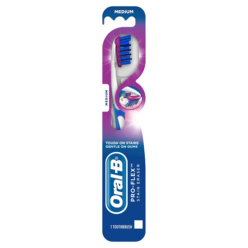 Oral-B Pro-Flex Stain Eraser Medium Toothbrush