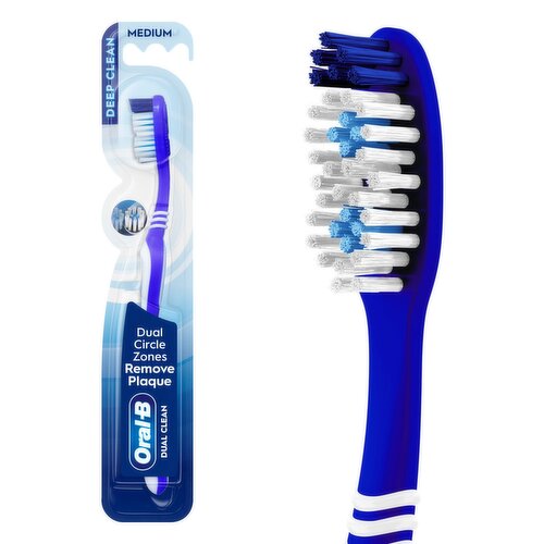 Oral-B Toothbrush Dual Clean, Medium, 1 Count