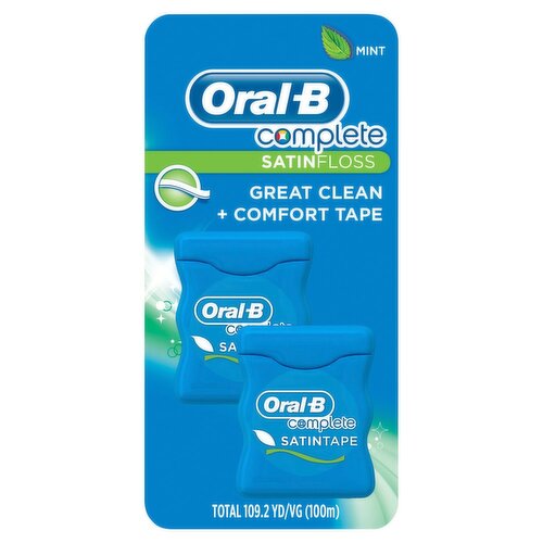 Oral-B Complete Mint Satinfloss, 2 count