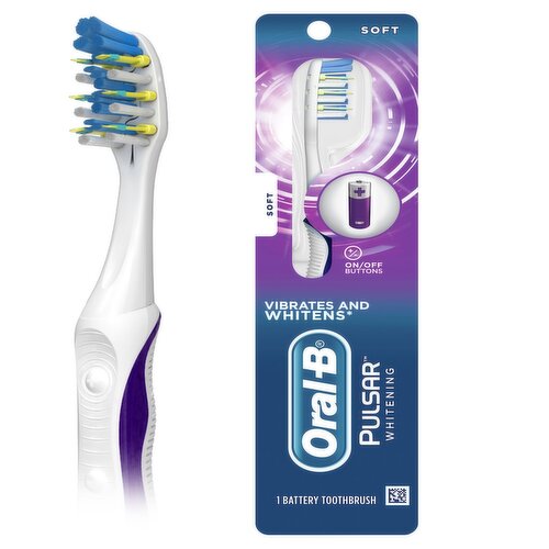 Oral-B Vibrating Pulsar Whitening Battery Powered Soft Toothbrush