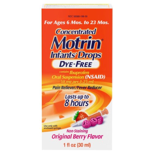 Concentrated Drops, Dye-Free, Berry, 1 Fl. Oz