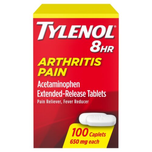 Tylenol 8hr Arthritis Pain Acetaminophen Extended-Release Tablets, 650 mg, 100 count