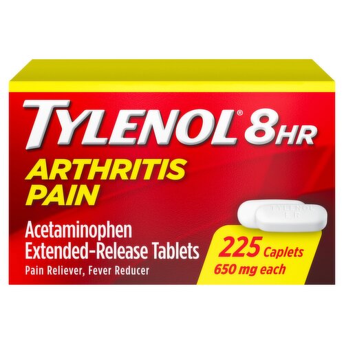 Tylenol 8 Hr Arthritis Pain Acetaminophen Extended-Release Tablets, 650 mg, 225 count