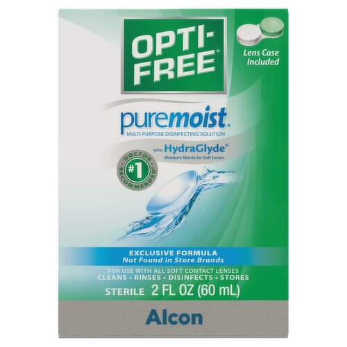 Opti-Free Puremoist Multi-Purpose Disinfecting Solution, 2 fl oz