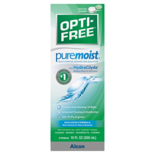 Opti-Free Puremoist Multi-Purpose Disinfecting Solution, 10 fl oz