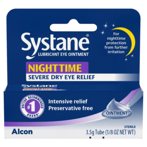 Systane Nighttime Lubricant Eye Ointment, 1/8 oz