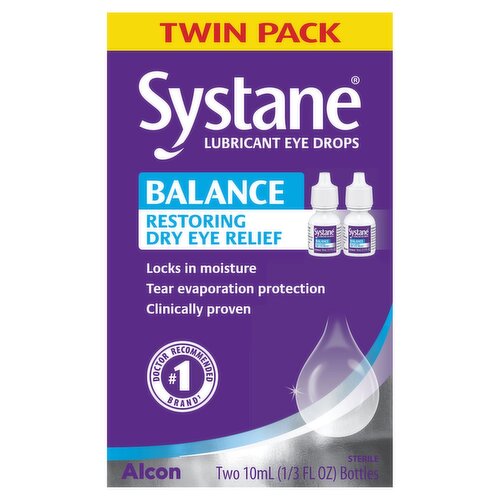 Systane Balance Restoring Dry Eye Relief Lubricant Eye Drops, 1/3 fl oz