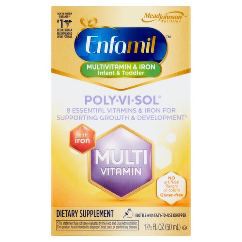 Enfamil Poly-Vi-Sol with Iron Multivitamin Supplement, 1 2/3 fl oz