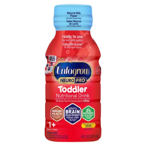 Enfagrow NeuroPro Toddler Nutritional Drink, Made with Real Milk, 8 Fl Oz
