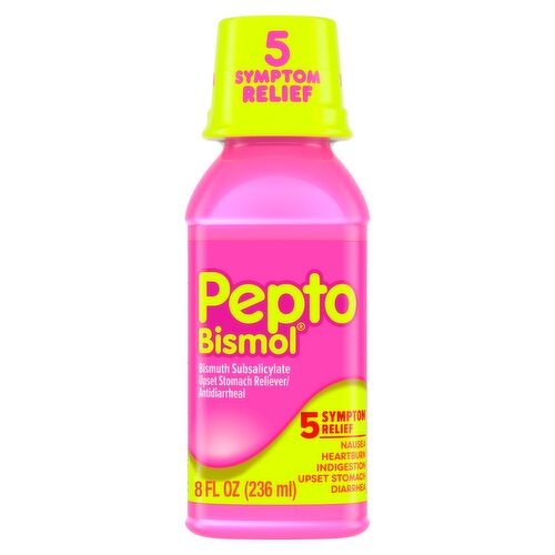 Pepto Bismol Upset Stomach Reliever/Antidiarrheal, 8 fl oz