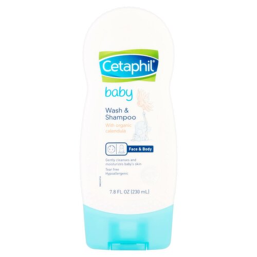 Cetaphil Baby Face & Body Wash & Shampoo, 7.8 fl oz