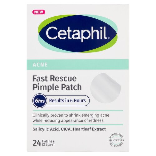 Cetaphil Acne Fast Rescue Pimple Patches, 24 count