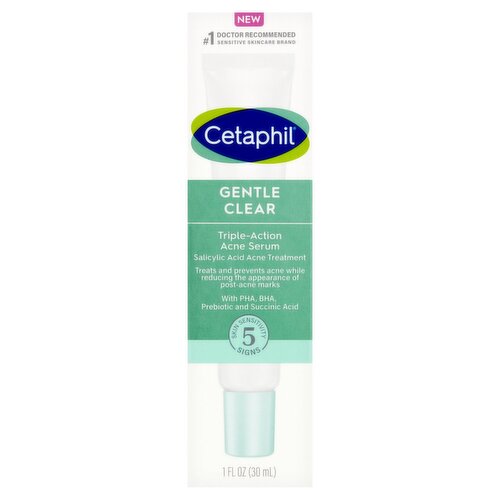 Cetaphil Gentle Clear Triple-Action Acne Serum, 1 fl oz