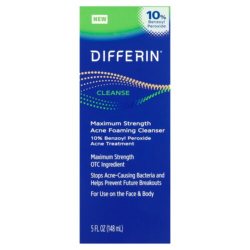 Differin Maximum Strength Acne Foaming Cleanser, 5 fl oz